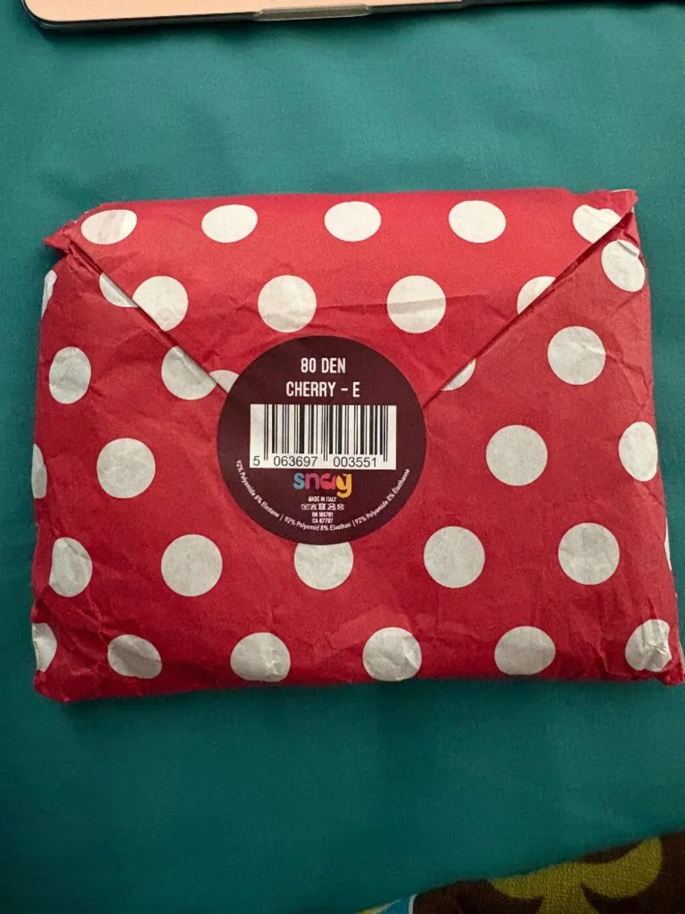 Snag Tights Cherry 80 Denier Tights NEW